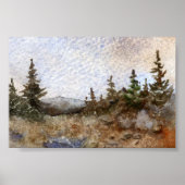 Landschap Mini-Poster Poster (Voorkant)