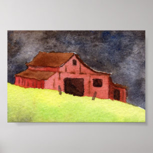 Landschap Mini-Poster Poster