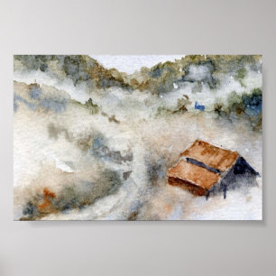 Landschap Mini-Poster Poster