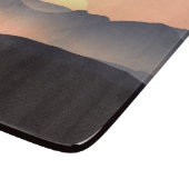 Landschap Misty Mountains Snijplank (Hoek)