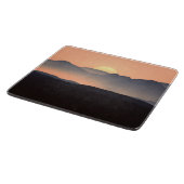 Landschap Misty Mountains Snijplank (Hoek)