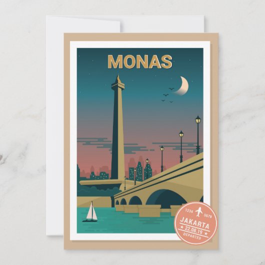 Landschap Monas Kaart (Voorkant)