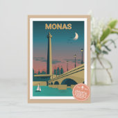 Landschap Monas Kaart (Staand voorkant)