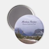 Landschap Montana Rockies Glacier Magneet (Voorkant / Achterkant)