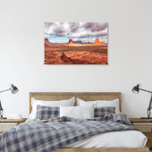 Landschap Monument Valley, AZ Canvas Afdruk (Insitu (Slaapkamer))