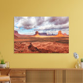 Landschap Monument Valley, AZ Canvas Afdruk (Insitu (Woonkamer))