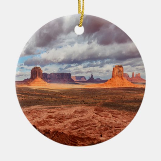 Landschap Monument Valley, AZ Keramisch Ornament (Voorkant)