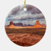 Landschap Monument Valley, AZ Keramisch Ornament (Achterkant)