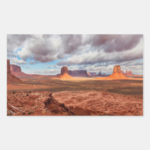 Landschap Monumentvallei, AZ Rechthoekige Sticker