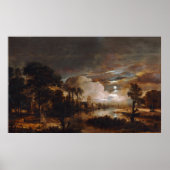 Landschap Moonlit door Aert Van Der Neer (1647) Poster (Voorkant)