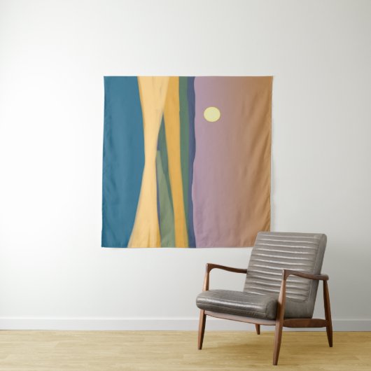 Landschap Moonrise Wandkleed (In Situ (horizontaal))