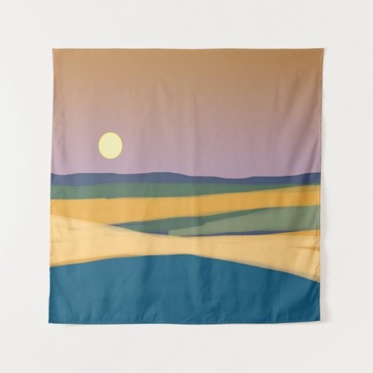 Landschap Moonrise Wandkleed (Voorkant)