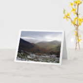 Landschap Mount Snowdon, Wales Kaart (Gele Bloem)
