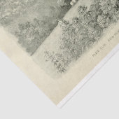 Landschap Mountain Flowers Ephemera Decoupage Tissuepapier (Detail)