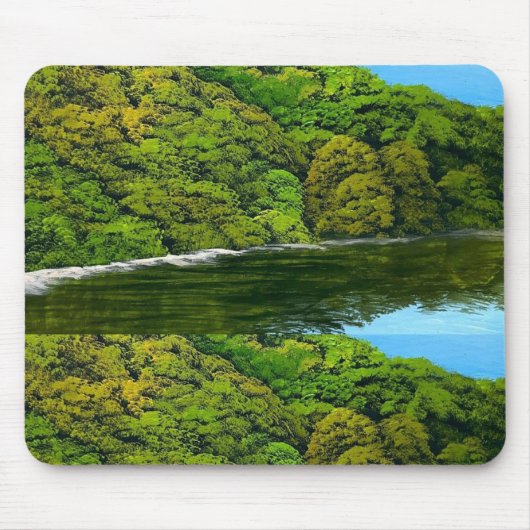 Landschap muismat om de natuur te voelen (Voorkant)