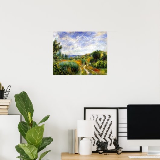 Landschap nabij Essoyes Poster (Thuiskantoor)