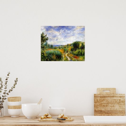 Landschap nabij Essoyes Poster (Keuken)