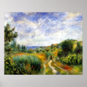 Landschap nabij Essoyes Poster (Voorkant)