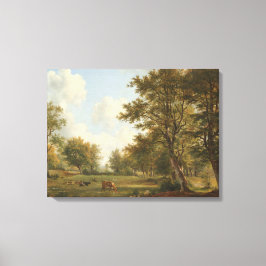 Landschap nabij Hilversum, George Jacobus Johannes Canvas Afdruk