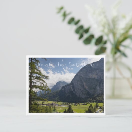 Landschap nabij Innertkirchen, Zwitserland Briefkaart (Staand voorkant)