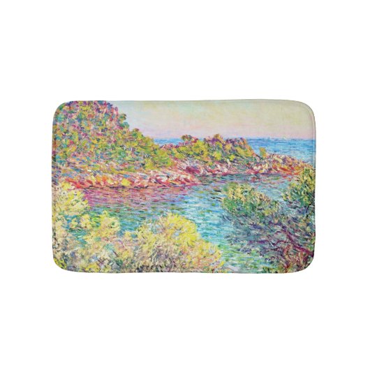 Landschap nabij Monte Carlo (door Claude Monet) Badmat (Voorkant)