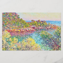 Landschap nabij Monte Carlo (door Claude Monet) Briefpapier