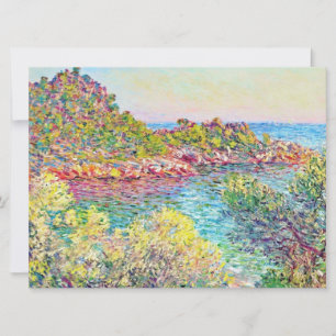 Landschap nabij Monte Carlo (door Claude Monet) Kaart