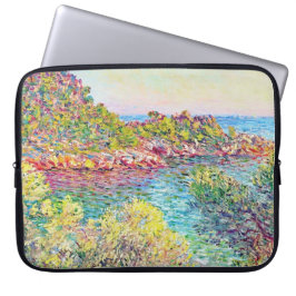 Landschap nabij Monte Carlo (door Claude Monet) Laptop Sleeve