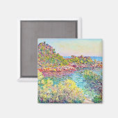 Landschap nabij Monte Carlo (door Claude Monet) Magneet (Voorkant / Achterkant)