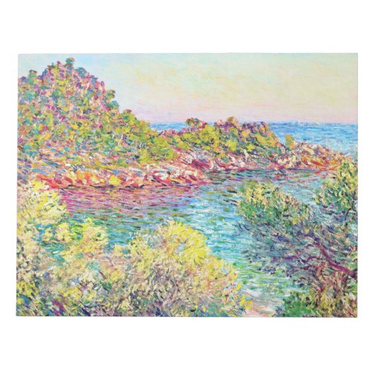 Landschap nabij Monte Carlo (door Claude Monet) Notitieblok (Voorkant)