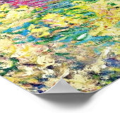 Landschap nabij Monte Carlo (door Claude Monet) Poster (Hoek)