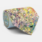 Landschap nabij Monte Carlo (door Claude Monet) Stropdas (Opgerold)