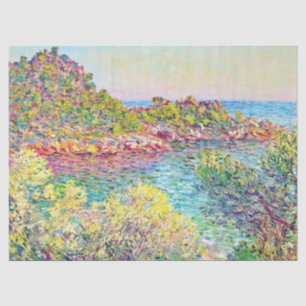 Landschap nabij Monte Carlo (door Claude Monet) Tissuepapier