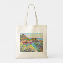 Landschap nabij Monte Carlo (door Claude Monet) Tote Bag