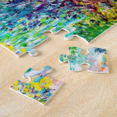 Landschap nabij Montecarlo Claude Monet levendige  Legpuzzel (Zijkant)