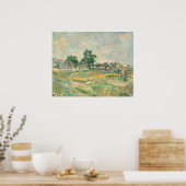 Landschap nabij Parijs - Paul Cézanne Fine Art Poster (Keuken)
