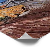 Landschap nabij Saint-Rémy Van Gogh Fine Art Poster (Hoek)