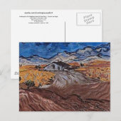 Landschap nabij Saint-Rémy, Vincent van Gogh Fine Briefkaart (Voorkant / Achterkant)