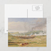 Landschap nabij Swansea, South Wales (olie op het Briefkaart (Voorkant / Achterkant)