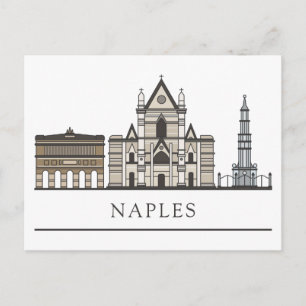 Landschap Napels, Italië Briefkaart