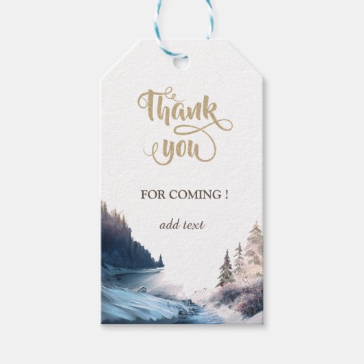 Landschap,Natuur,Bos Cadeautags Cadeaulabel (Voorkant)