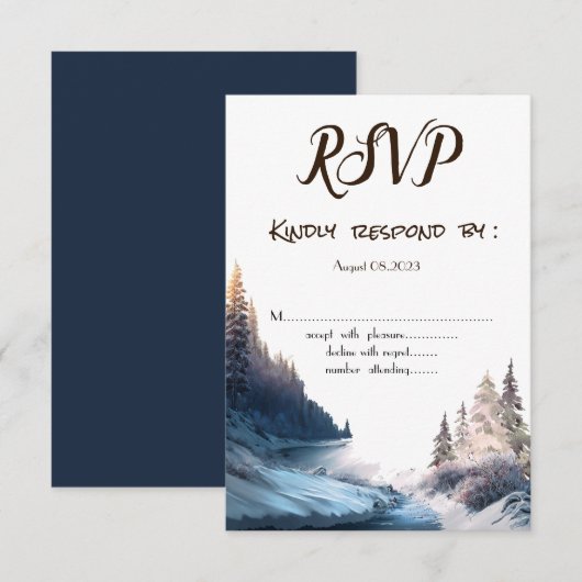 Landschap,Natuur,Bos RSVP    Kaart (Voorkant / Achterkant)