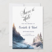 Landschap, Natuur, bos sparen de Datum Save The Date (Voorkant)