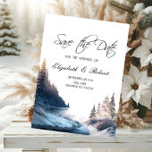 Landschap, Natuur, bosrivier sparen de datum Save The Date