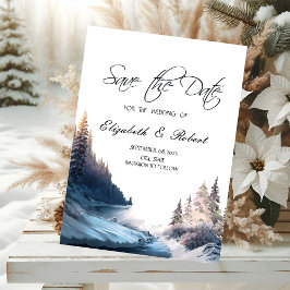 Landschap, Natuur, bosrivier sparen de datum Save The Date