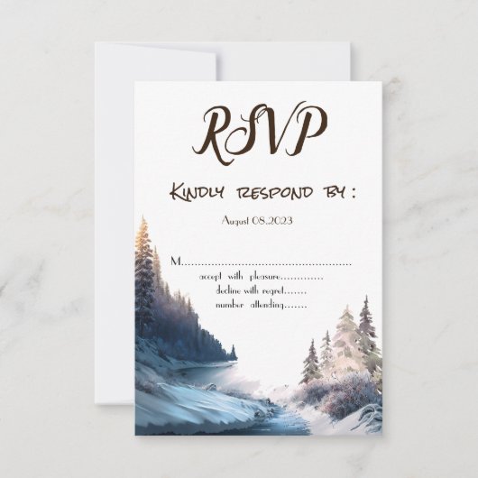 Landschap, Natuur, Forest RSVP Kaart (Voorkant)
