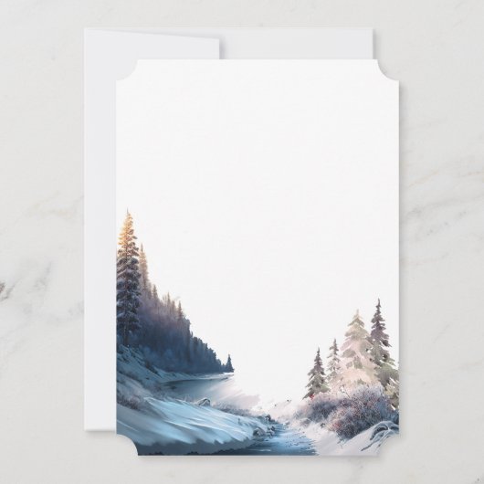 Landschap, Natuur, partij bij de bosbouw Kaart (Achterkant)