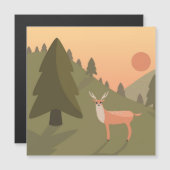Landschap Natuur van het Deer-gebergte Wilde Park  (Voorkant / Achterkant)