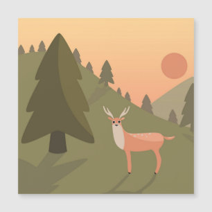 Landschap Natuur van het Deer-gebergte Wilde Park 