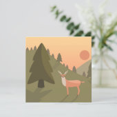 Landschap Natuur van het Deer-gebergte Wilde Park (Staand voorkant)